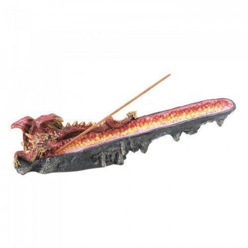 Orange Dragon Cystal Incense Burner (pack of 1 EA)