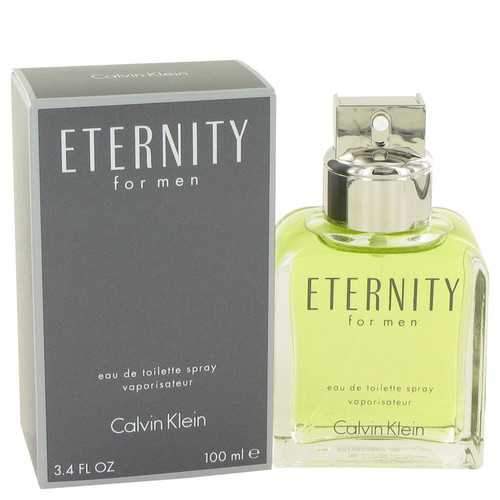 ETERNITY by Calvin Klein Eau De Toilette Spray 3.4 oz (Men)