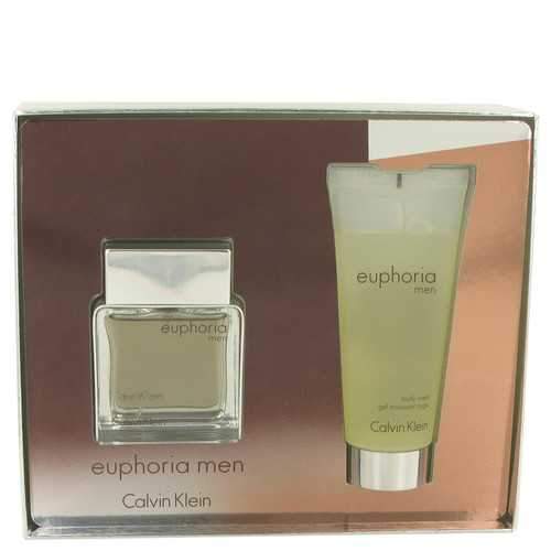 Euphoria by Calvin Klein Gift Set -- 1.7 oz Eau De Toilette Spray + 3.4 oz Shower Gel (Men)