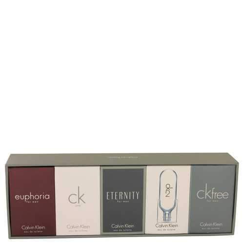 Euphoria by Calvin Klein Gift Set -- Deluxe Travel Mini Set Includes Euphoria CK One Eternity Ck 2 and CK Free (Men)