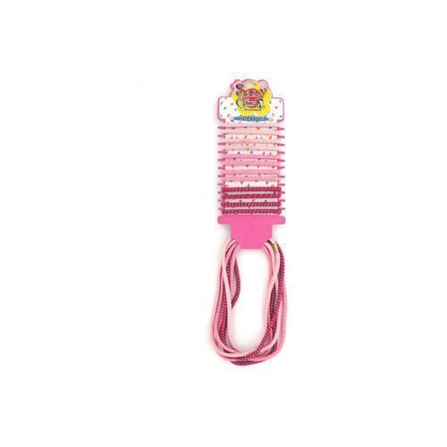 Pink elastic hair bands pack of 18 ( Case of 24 )