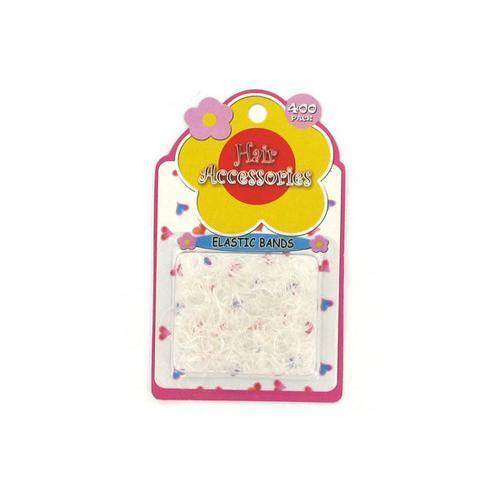 Clear elastic hair bands pack of 400 ( Case of 108 )