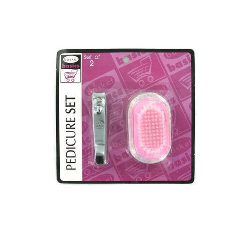 Pedicure set 2 pieces clippers and pumice ( Case of 24 )