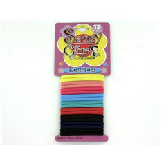 Colored Elastic Hair Bands ( Case of 12 )