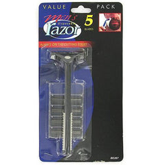 Men's Disposable Razor with Extra Blades ( Case of 24 )