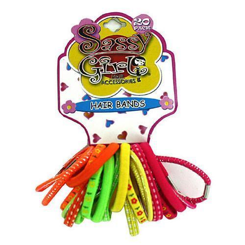 Neon colored hair bands ( Case of 48 )