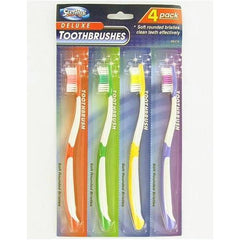 4 Pack toothbrushes ( Case of 48 )