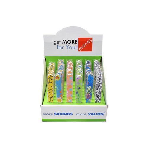 Stylish & Fun Nail Files Countertop Display ( Case of 48 )