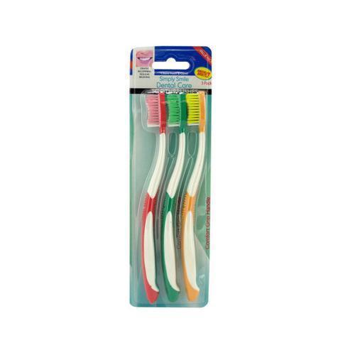 Toothbrushes with Comfort Grip Handles ( Case of 24 )