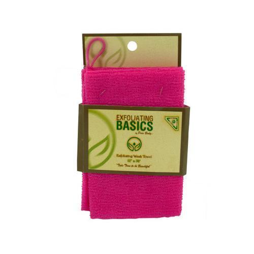 Pink Exfoliating Wash Towel ( Case of 32 )