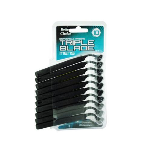 Disposable triple blade razors ( Case of 12 )