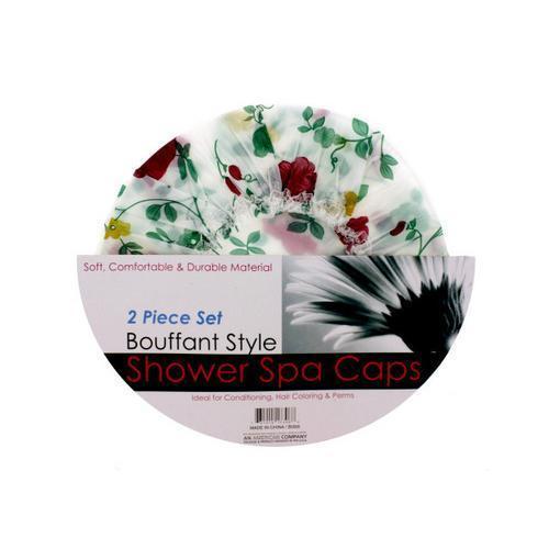 Bouffant Style Shower Spa Cap Set ( Case of 12 )