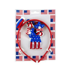 American Flag Hair Accessory Set ( Case of 72 )