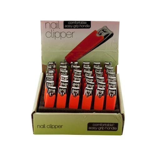 Nail Clipper with Textured Handle Countertop Display ( Case of 108 )