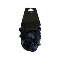 Satiny Hair Twister with Ruffle Rose Accent ( Case of 24 )