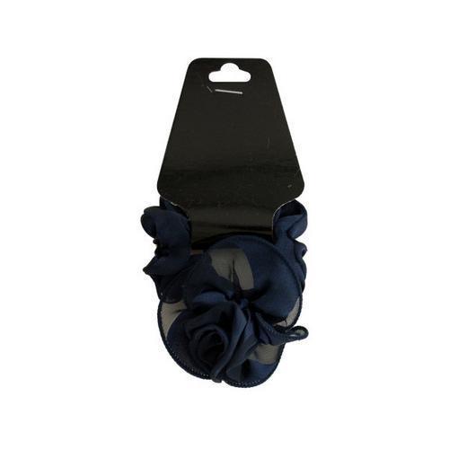 Satiny Hair Twister with Ruffle Rose Accent ( Case of 72 )
