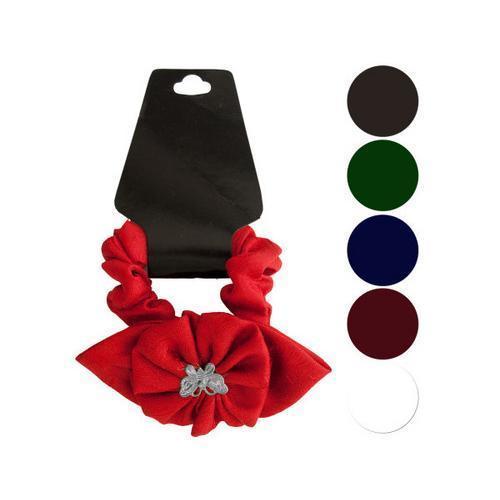 Butterfly & Ruffle Flower Accent Hair Twister ( Case of 72 )