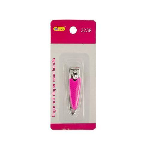 Fingernail Clipper with Neon Handle ( Case of 24 )