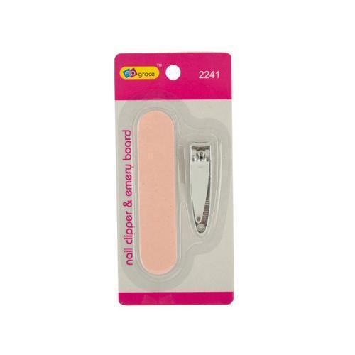 Nail Clippers and Emery Board Set ( Case of 24 )