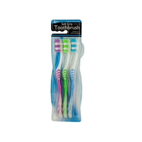 Soft Grip Toothbrush Set ( Case of 48 )