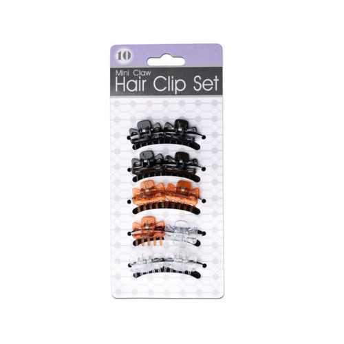 Mini Claw Hair Clip Set ( Case of 48 )