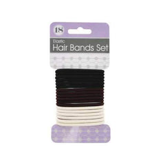 Basic Colors Hair Bands Set ( Case of 24 )