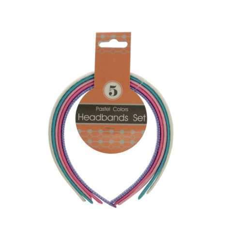 Pastel Colors Headbands Set ( Case of 72 )