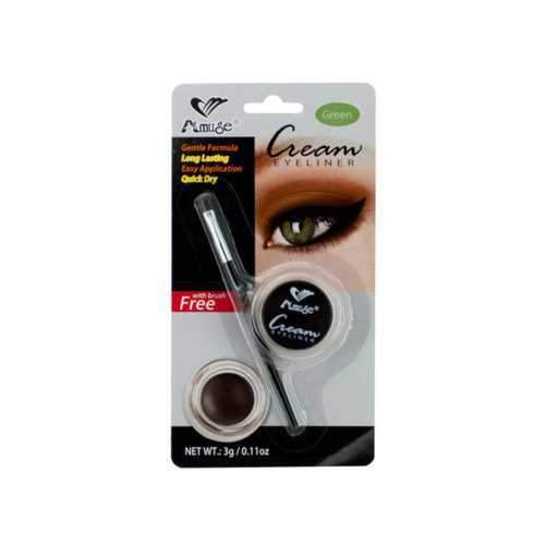 Green Cream Eyeliner with Brush ( Case of 24 )