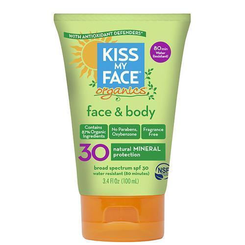 Kiss My Face Body & Face Mineral Spf 30 Natural Organic Sunscreen (1x3.4 OZ)