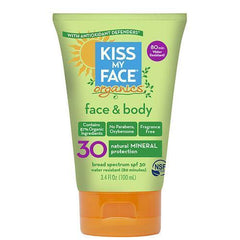 Kiss My Face Body & Face Mineral Spf 30 Natural Organic Sunscreen (1x3.4 OZ)