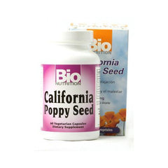 Bio Nutrition California Poppy Seed 500 mg (60 Veg Capsules)