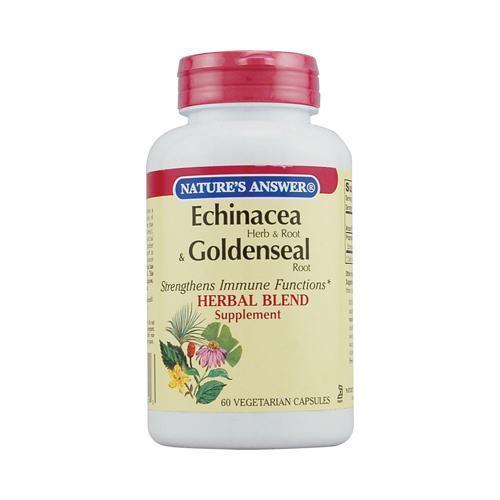 Nature's Answer Echinacea and Goldenseal Root (60 Veg Capsules)