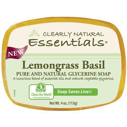 Clearly Natural Glycerin Bar Soap Lemongrass Basil (1x4 Oz)