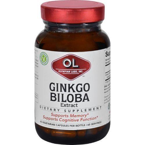 Olympian Labs Ginkgo Biloba Extract  60 mg  60 Vegetarian Capsules