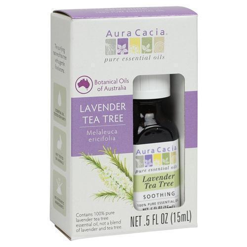 Aura Cacia Essential Oil Pure Lavender Tea Tree .5 fl Oz