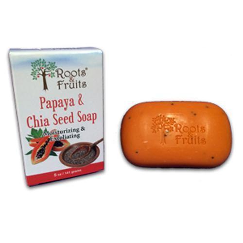 Roots and Fruits Bar Soap Papaya and Chia Seed (1x5.0 Oz)