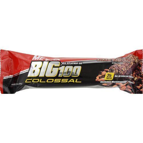 Met Rx Meal Replacement Bar  Big 100  Chocolate Toasted Almond  3.52 oz  Case of 9