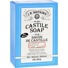 J.R. Watkins Bar Soap  Castile  Peppermint  8 oz