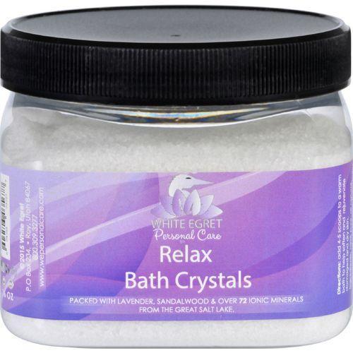 White Egret Bath Crystals  Relax  16 oz