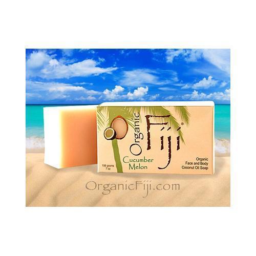 Organic Fiji Coconut Oil Soap Organic Cucumber Melon 7 Oz