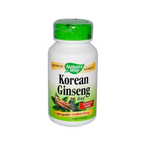 Nature's Way Korean Ginseng Root (100 Capsules)