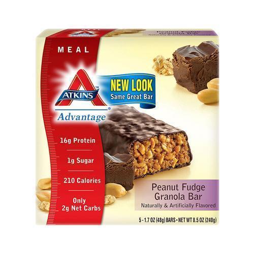 Atkins Advantage Bar Peanut Fudge Granola (1x5 Bars)