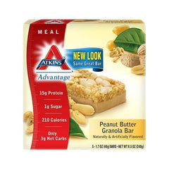 Atkins Advantage Bar Peanut Butter Granola (1x5 Bars)