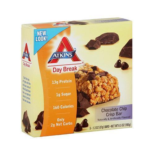 Atkins Day Break Bar Chocolate Chip Crisp (1x5 Bars)