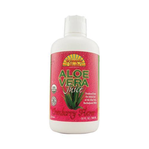 Dynamic Health Organic Aloe Vera Juice Cranberry (32 fl Oz)