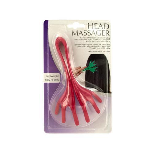 Flexible Plastic Head Massager ( Case of 12 )