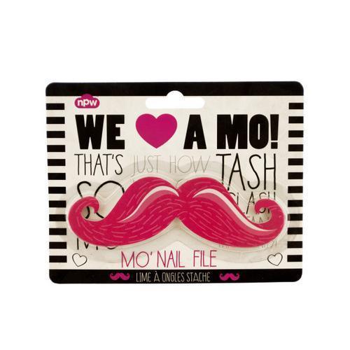 Pink Mustache Nail File ( Case of 24 )