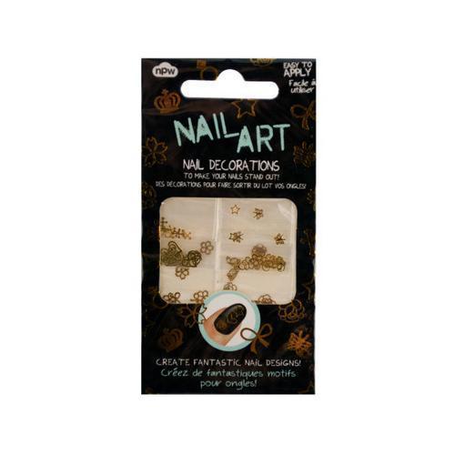Gold Nail Art Nail Decorations ( Case of 72 )