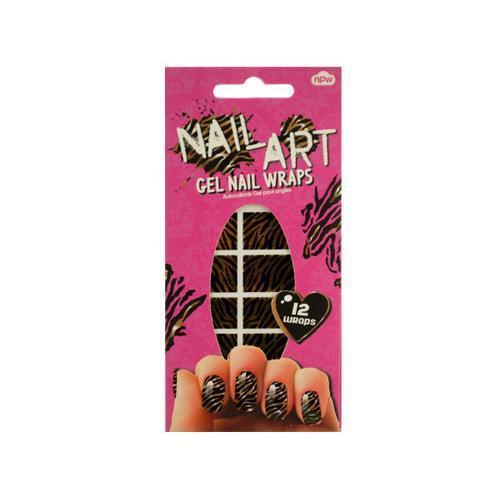 Tiger Stripes Nail Art Gel Nail Wraps Set ( Case of 96 )