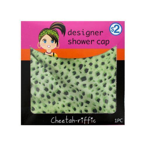 Cheetah Print Designer Shower Cap ( Case of 20 )